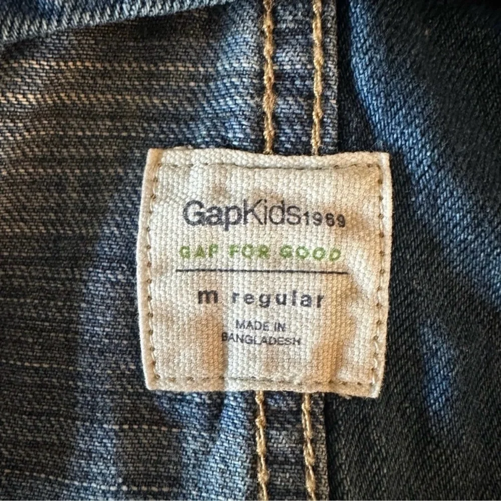 GAP kids Denim Shortalls, Short overalls, mixed washed denim, Adjustable, Med